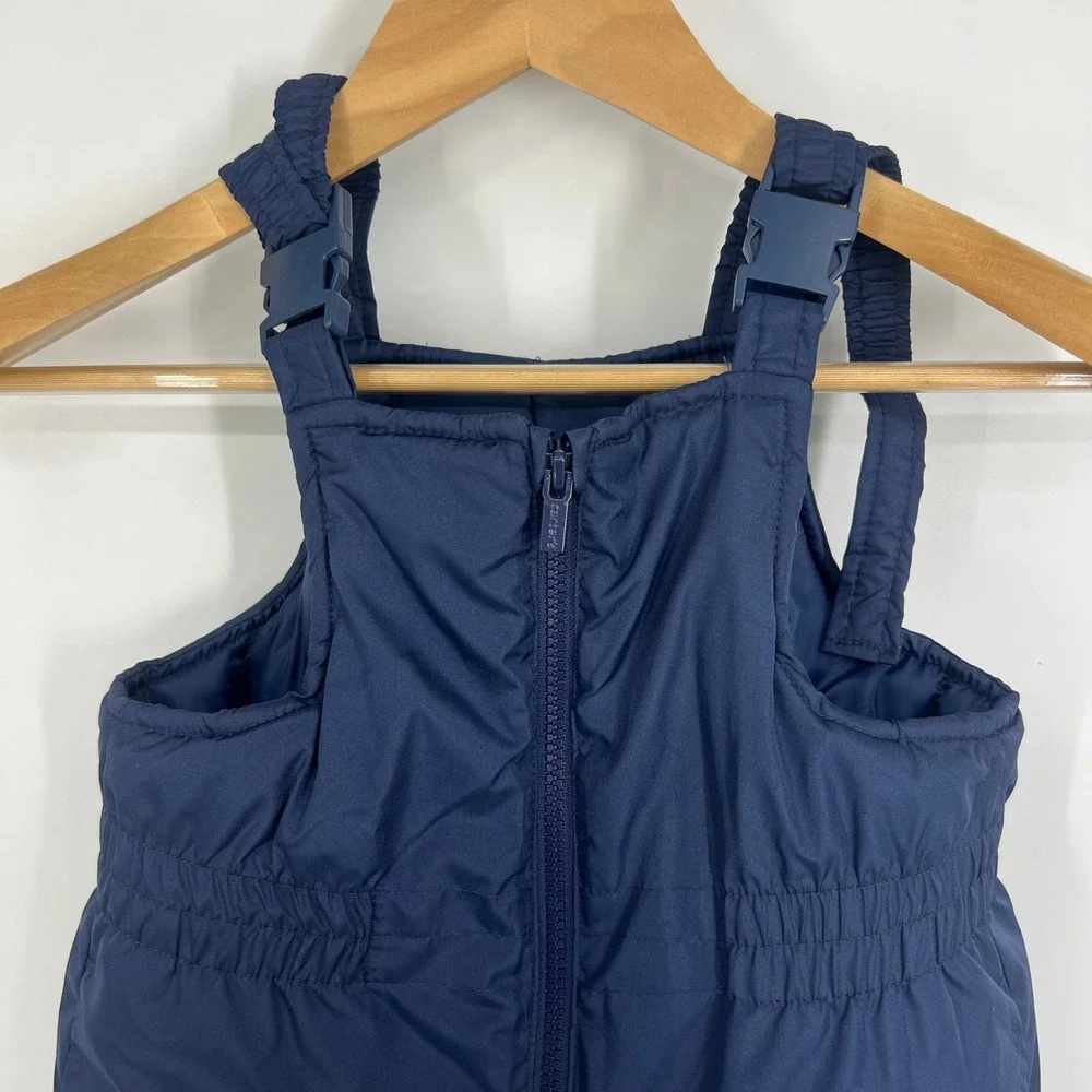 Carters Navy‎ Blue Ski Snow Bib Overalls Pants Kids M 5-6 Winter Warm